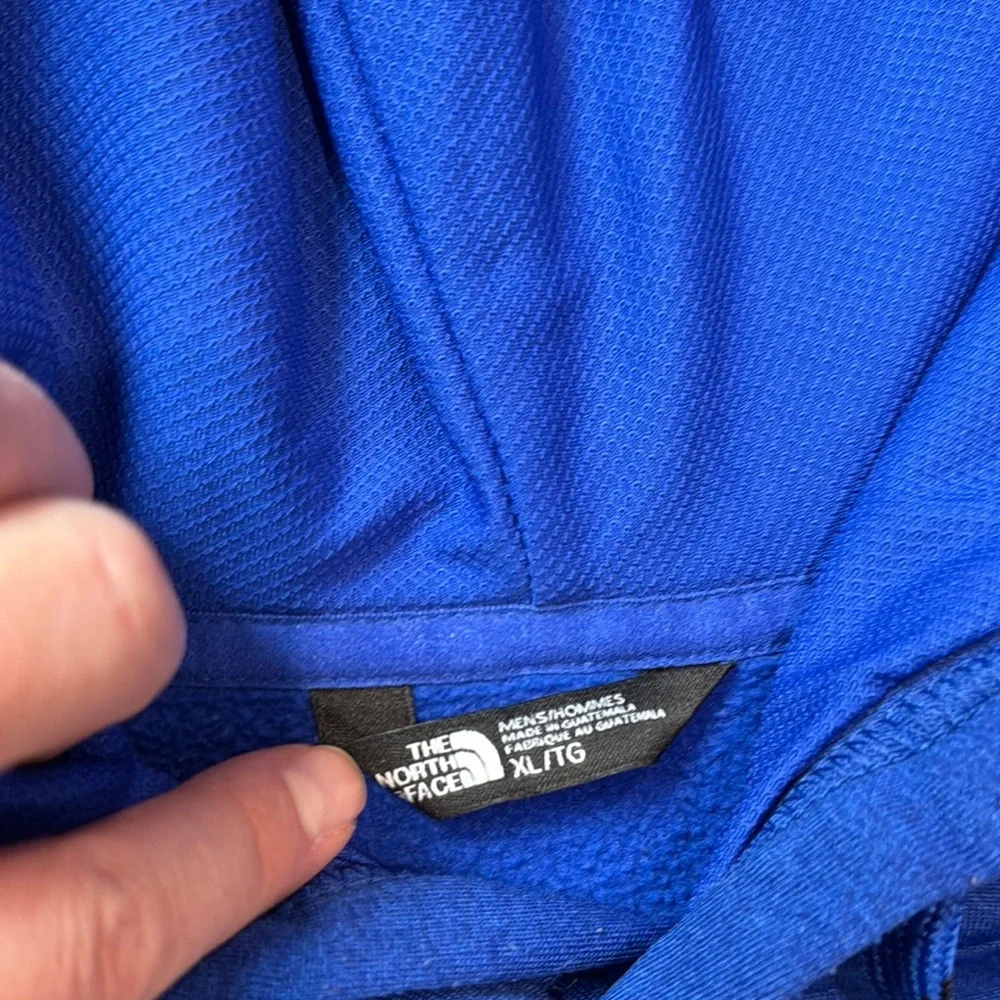 The North Face Men's Blue and Black Hoodie